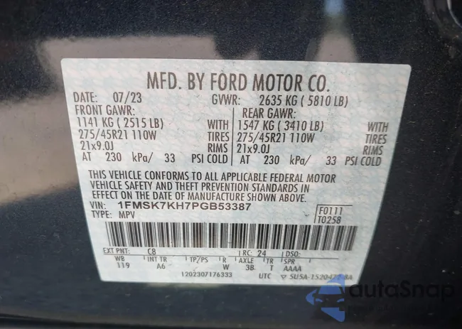 1FMSK7KH7PGB53387: 42279577