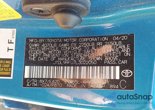 JTDL9RFU7L3022050: 42279734