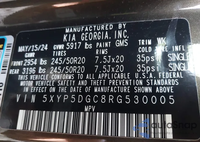 5XYP5DGC8RG530005: 42279748