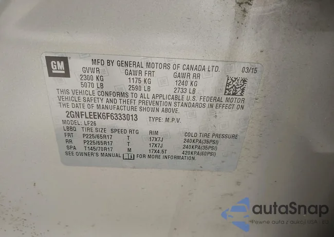 2GNFLEEK6F6333013: 42278871