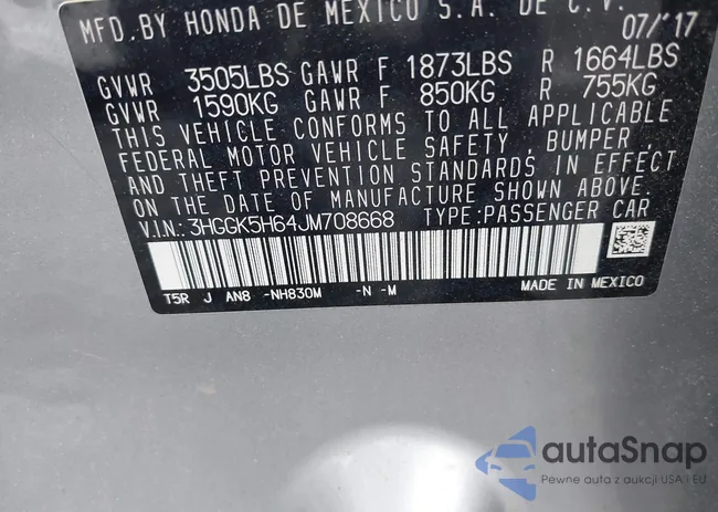 3HGGK5H64JM708668: 42280273