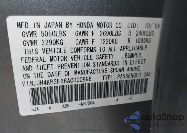 JH4KB2F66AC000996: 42280473