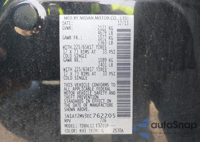 5N1AT2MV3EC762205: 42280580