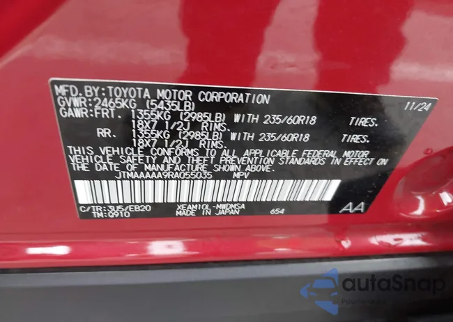 JTMAAAAA9RA055035: 42280675