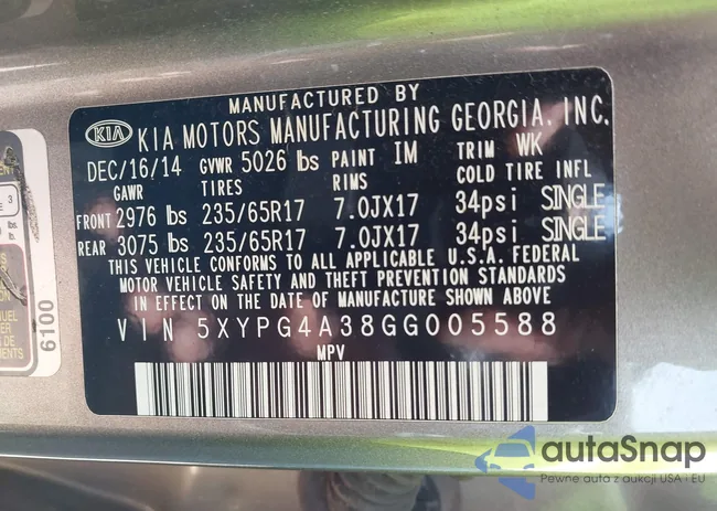 5XYPG4A38GG005588: 42280706