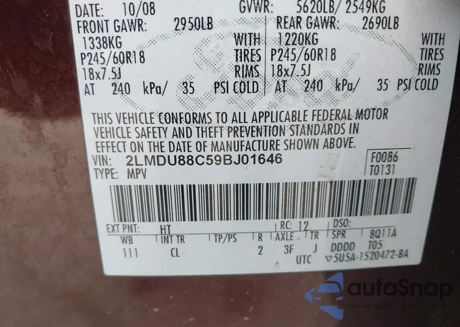 2LMDU88C59BJ01646: 42280024