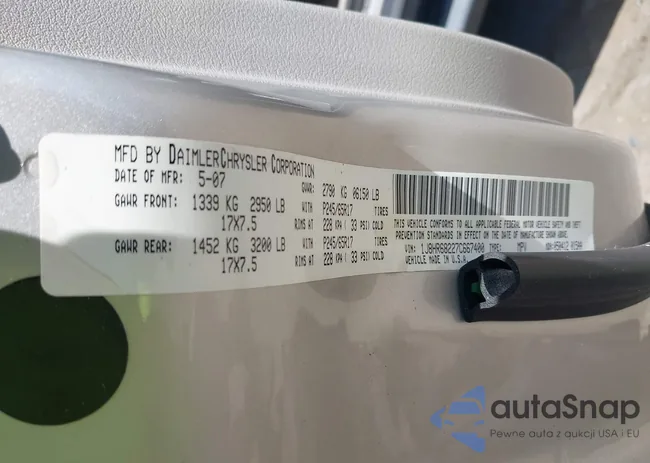 1J8HR68227C667400: 42280108