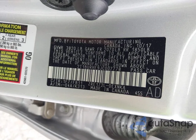 2T1BURHE9JC007778: 42281344