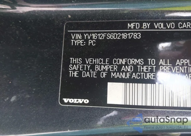 YV1612FS6D2181783: 42281465