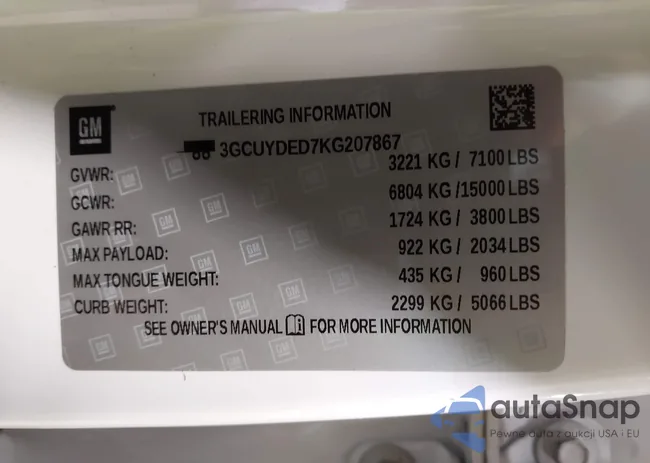 3GCUYDED7KG207867: 42281497