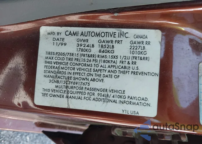 2CNBJ13C3Y6917675: 42281654