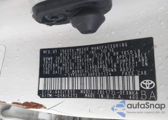 5YFBURHE8HP601174: 42281715