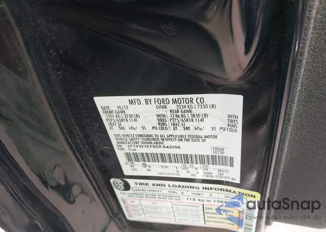 1FTFW1EF6DFA42056: 42281852