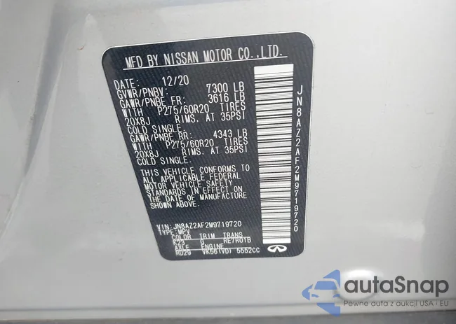 JN8AZ2AF2M9719720: 42280980