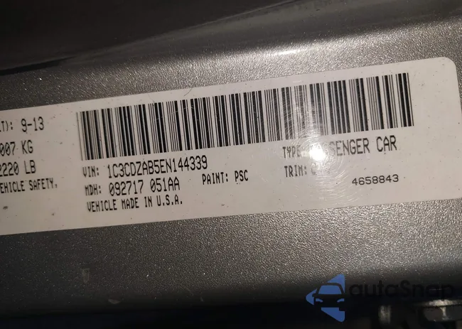 1C3CDZAB5EN144339: 42281124