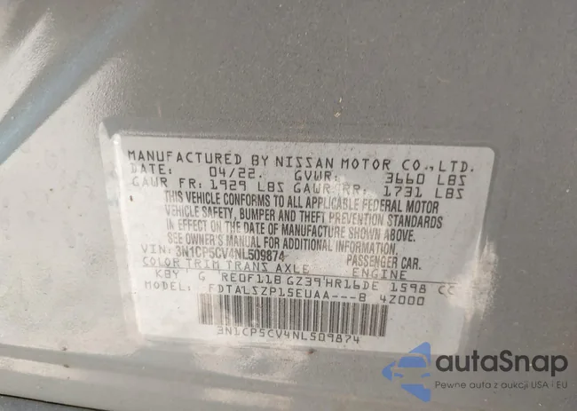 3N1CP5CV4NL509874: 42282329