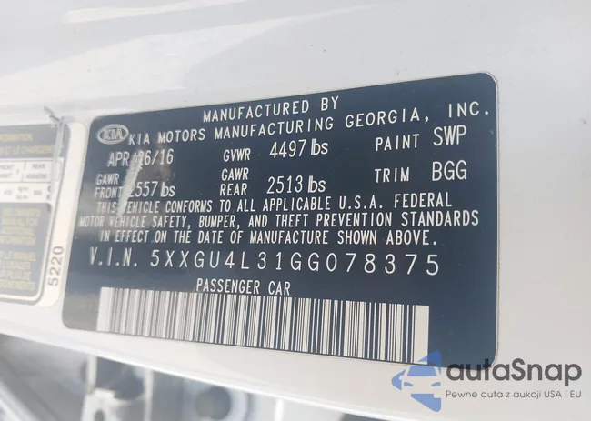 5XXGU4L31GG078375: 42282425