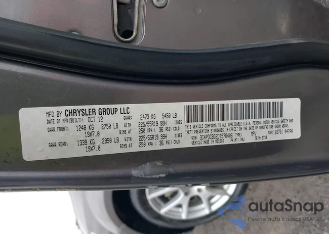 3C4PDCBG2DT576406: 42282487