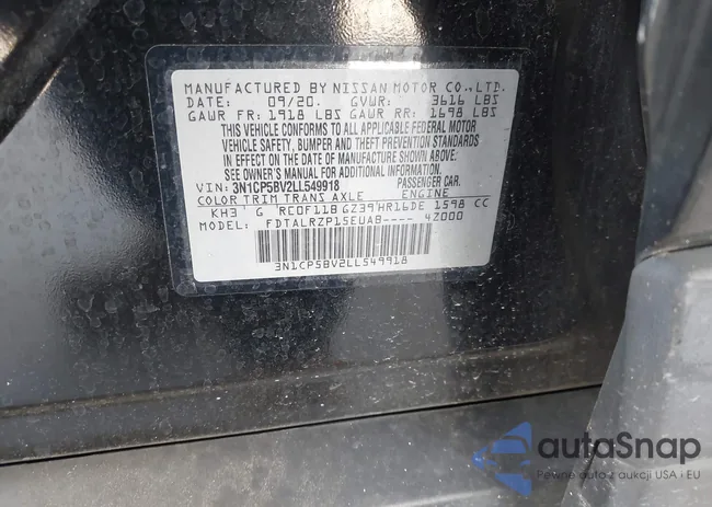 3N1CP5BV2LL549918: 42282631