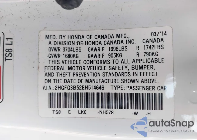 2HGFG3B52EH514646: 42282843