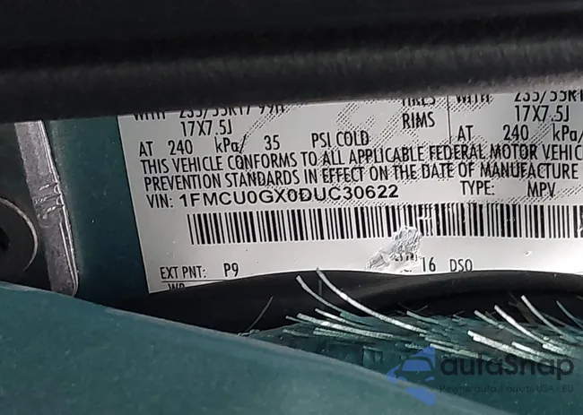 1FMCU0GX0DUC30622: 42281904