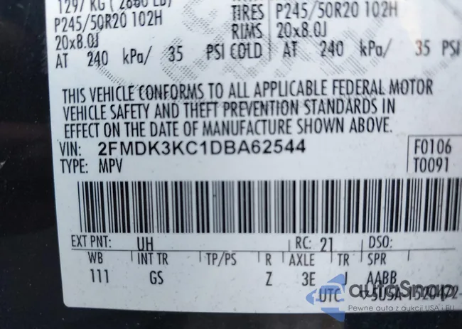 2FMDK3KC1DBA62544: 42281940