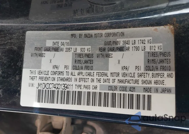 JM1DKDC74G0139411: 42282051