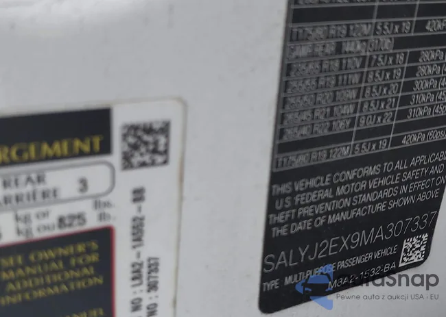 SALYJ2EX9MA307337: 42282245