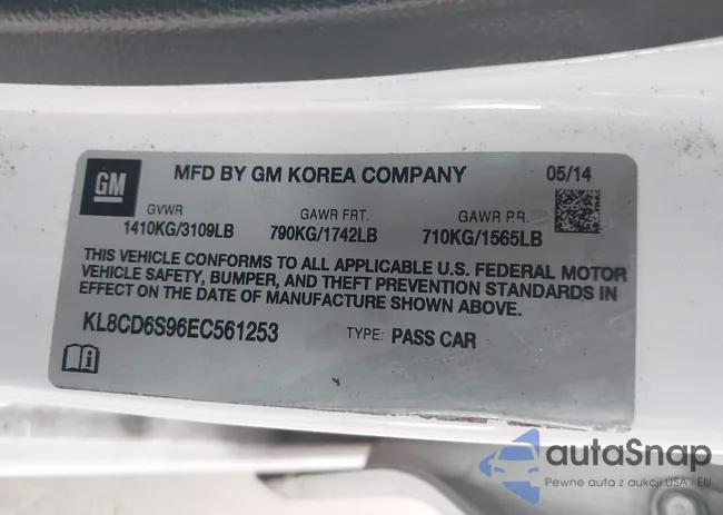 KL8CD6S96EC561253: 42283486