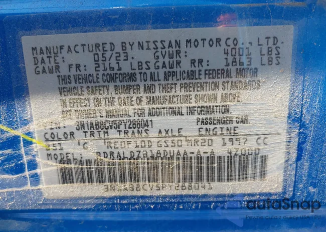 3N1AB8CV5PY288041: 42283512