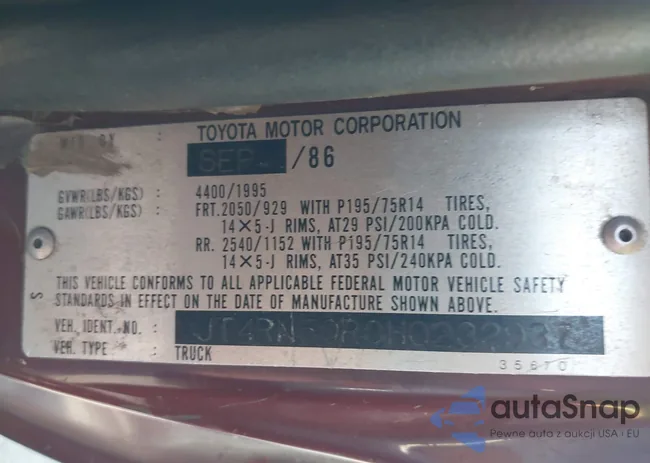 JT4RN50R0H0232937: 42283514