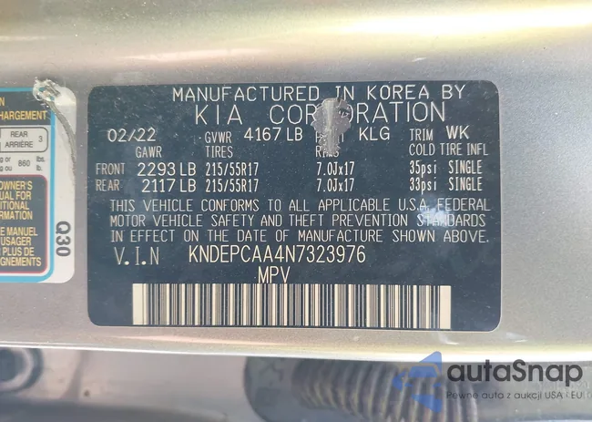 KNDEPCAA4N7323976: 42283532