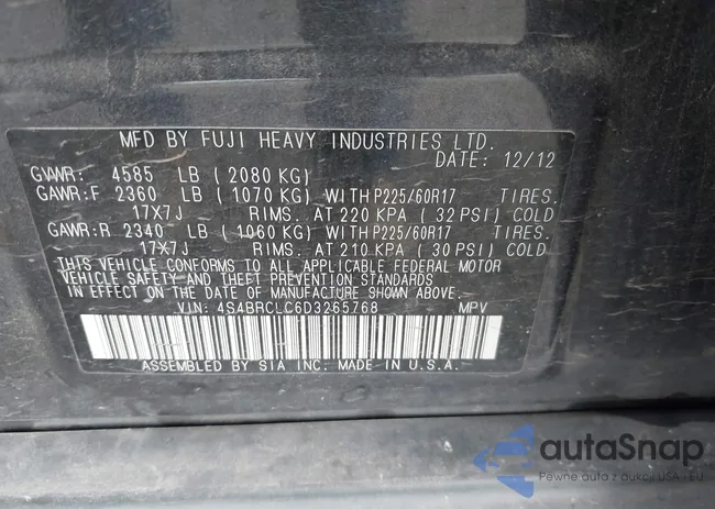 4S4BRCLC6D3265768: 42282979