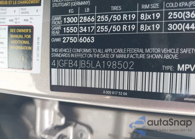 4JGFB4JB5LA198502: 42283036