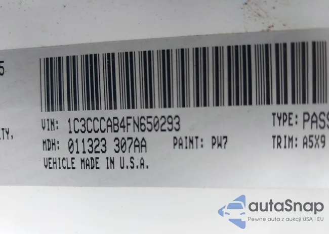 1C3CCCAB4FN650293: 42284624