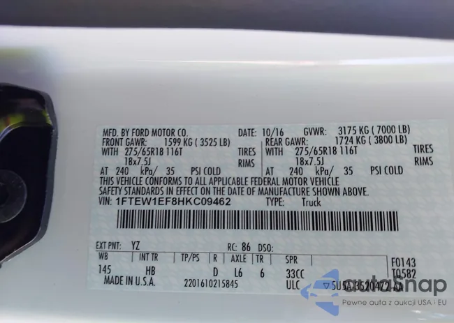 1FTEW1EF8HKC09462: 42284649