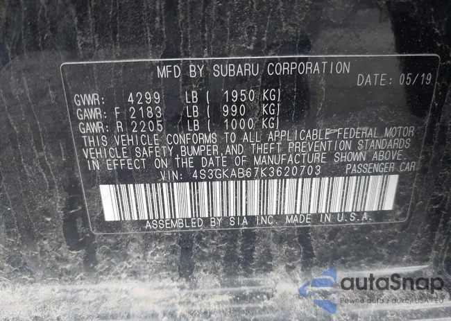 4S3GKAB67K3620703: 42284703