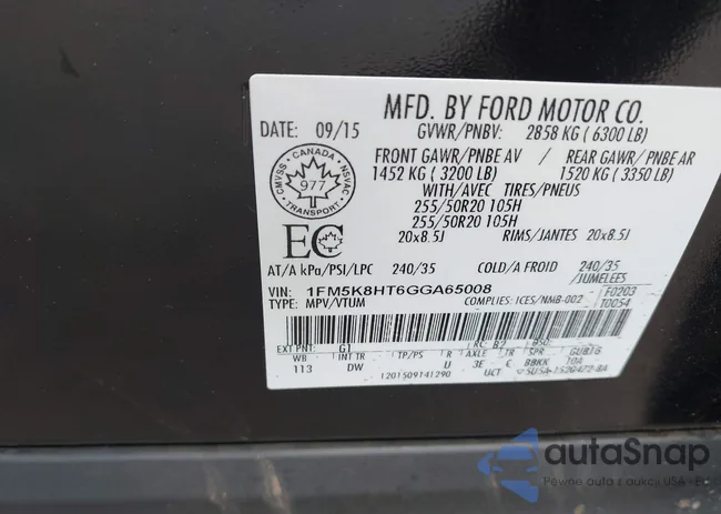 1FM5K8HT6GGA65008: 42284204