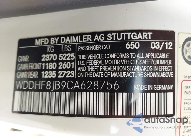 WDDHF8JB9CA628756: 42285214