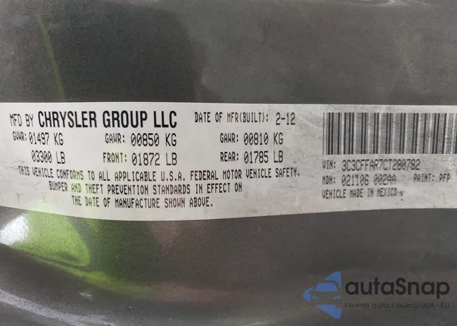 3C3CFFAR7CT280782: 42285483