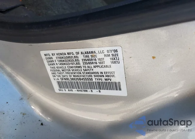 5FNRL38626B455550: 42285588