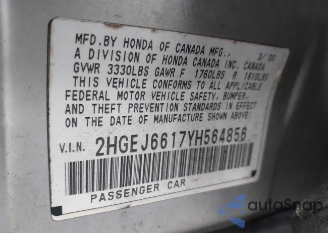2HGEJ6617YH564856: 42285596