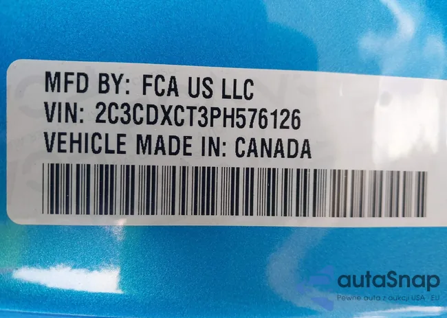 2C3CDXCT3PH576126: 42285714