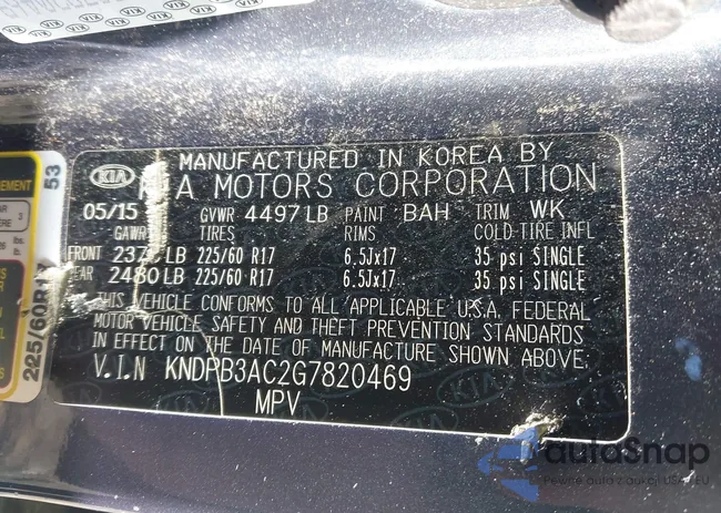 KNDPB3AC2G7820469: 42284899