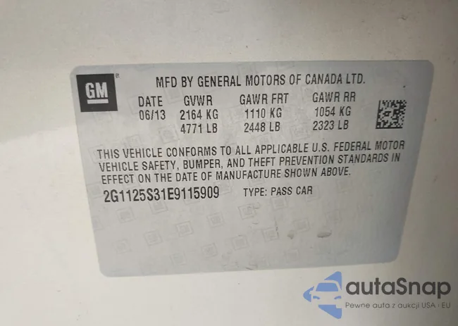 2G1125S31E9115909: 42285175