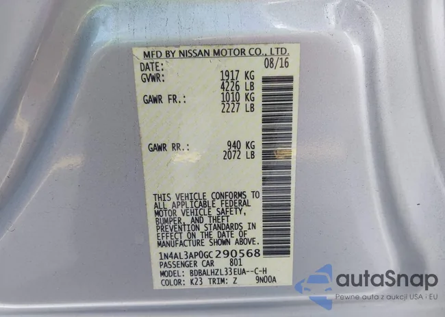 1N4AL3AP0GC290568: 42286342