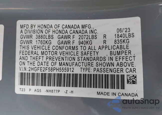 2HGFE2F58PH555912: 42286539