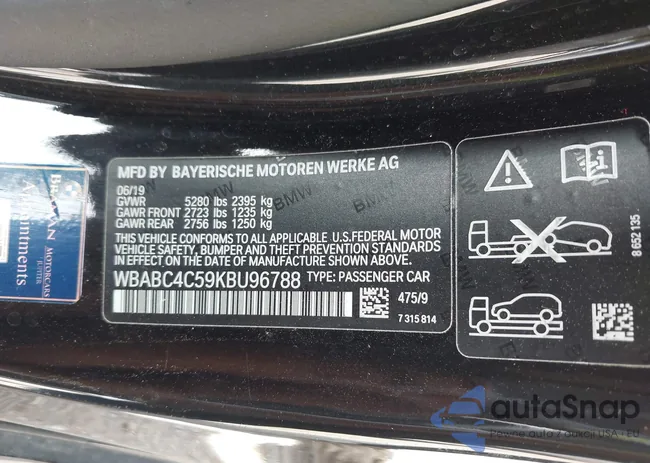 WBABC4C59KBU96788: 42286659