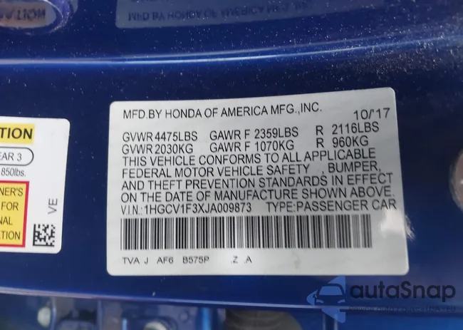 1HGCV1F3XJA009873: 42285828