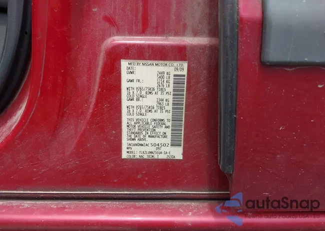 5N1AN0NW2AC504502: 42285853